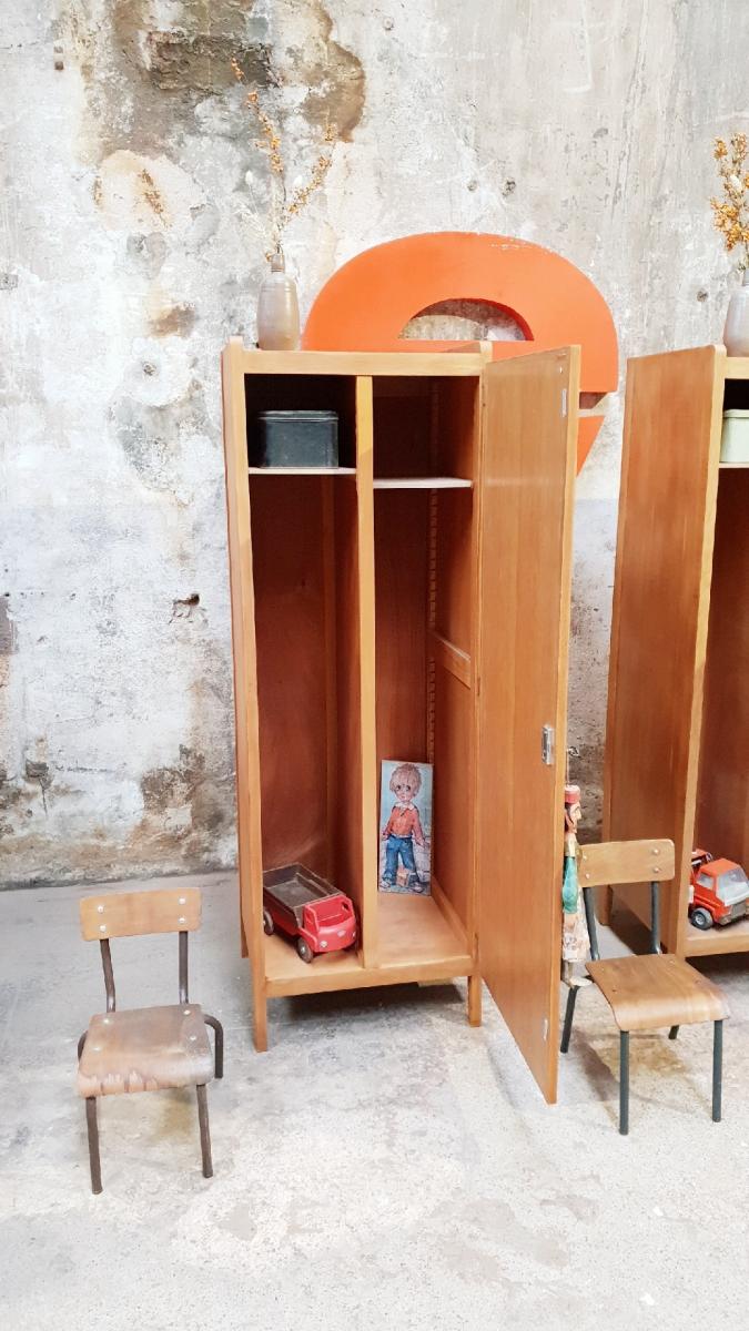 Vintage boarding school cabinet