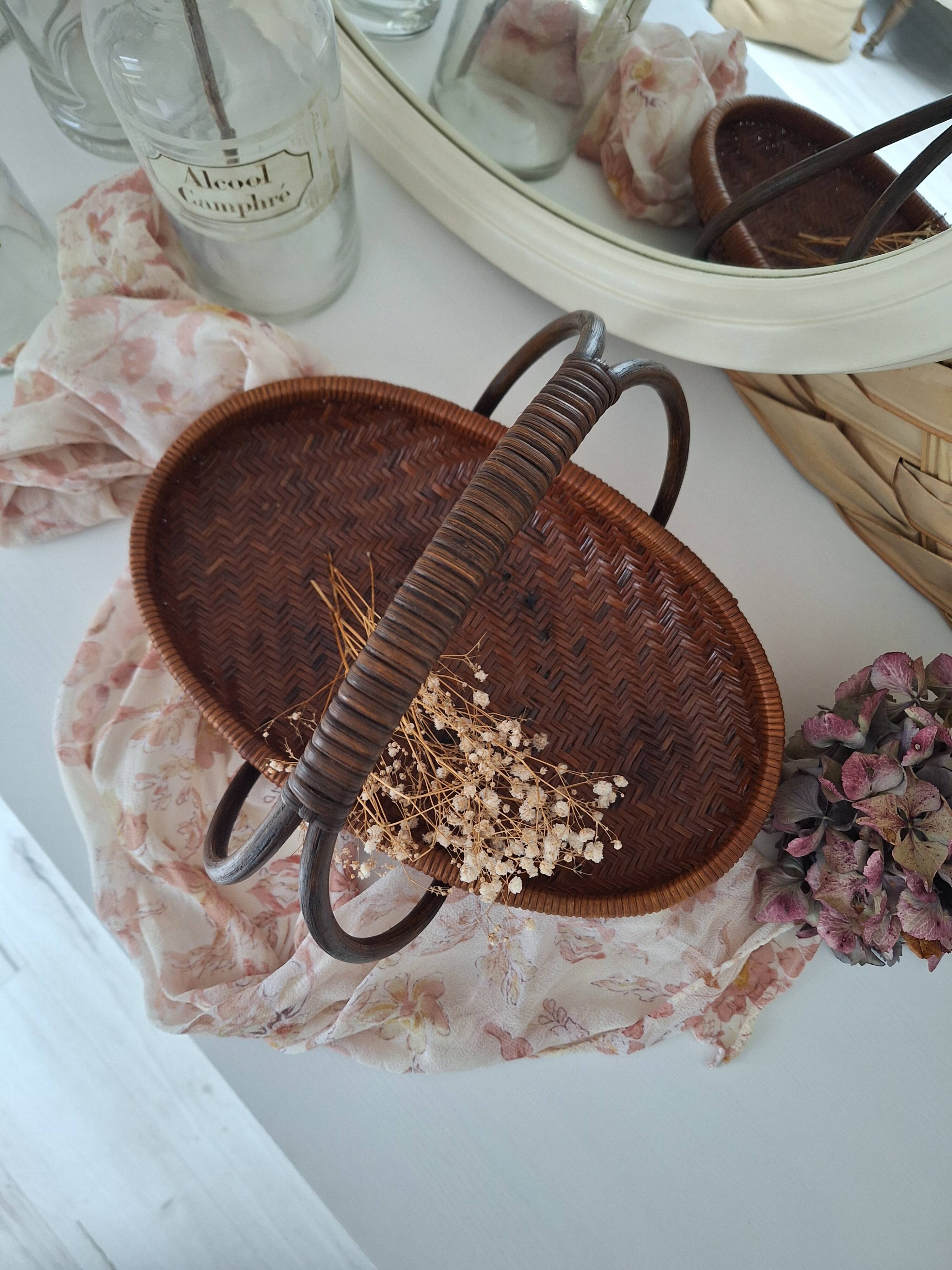 Vintage bamboo basket