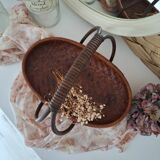 Vintage bamboo basket