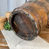 Old bucket in wood & metal 19th century