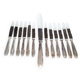 12 + 1 Orbrille knife silver metal art deco period