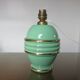 Lamp " b. detalle " in green ceramic and gilded border 50s 60