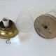 Original Art Deco Brass Sconces Pair of Ceiling Lights Antique  1920 / 1930