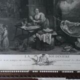 David Teniers II, La boudinait, engraving by Jacques Philippe Le Bas, eighteenth century