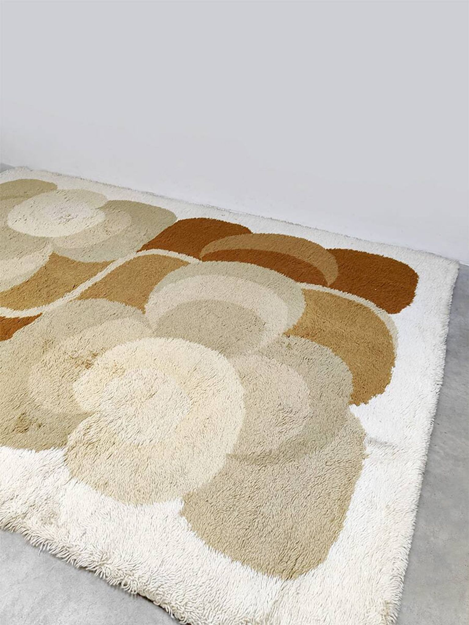 Vintage design tapestry rug Desso 1970 'Geometric'