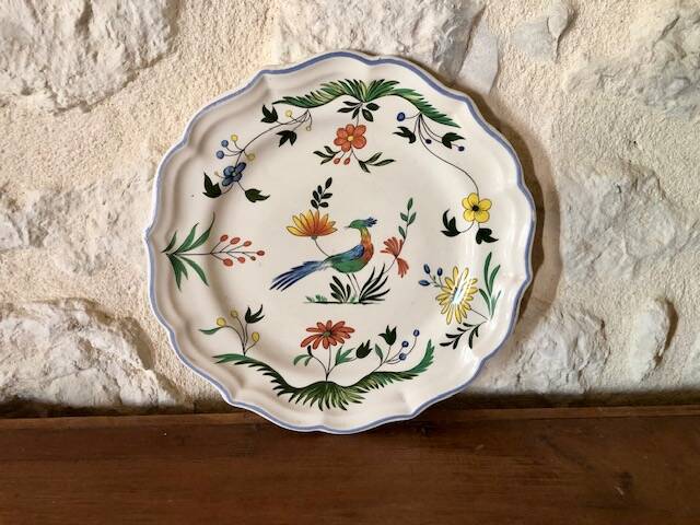 Gien Birds of Paradise Plate
