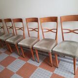 Lot de 6 chaises vintage