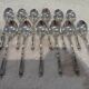 12 silver-plated mocha spoons with goldsmith Manulor Russian handle 10.6cm