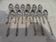 12 silver-plated mocha spoons with goldsmith Manulor Russian handle 10.6cm