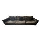 Long Island sofa by Roche Bobois in dark grey.