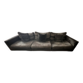 Long Island sofa by Roche Bobois in dark grey.