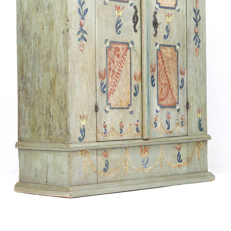 Cabinet de mariage peint, art populaire de ferme, 1794