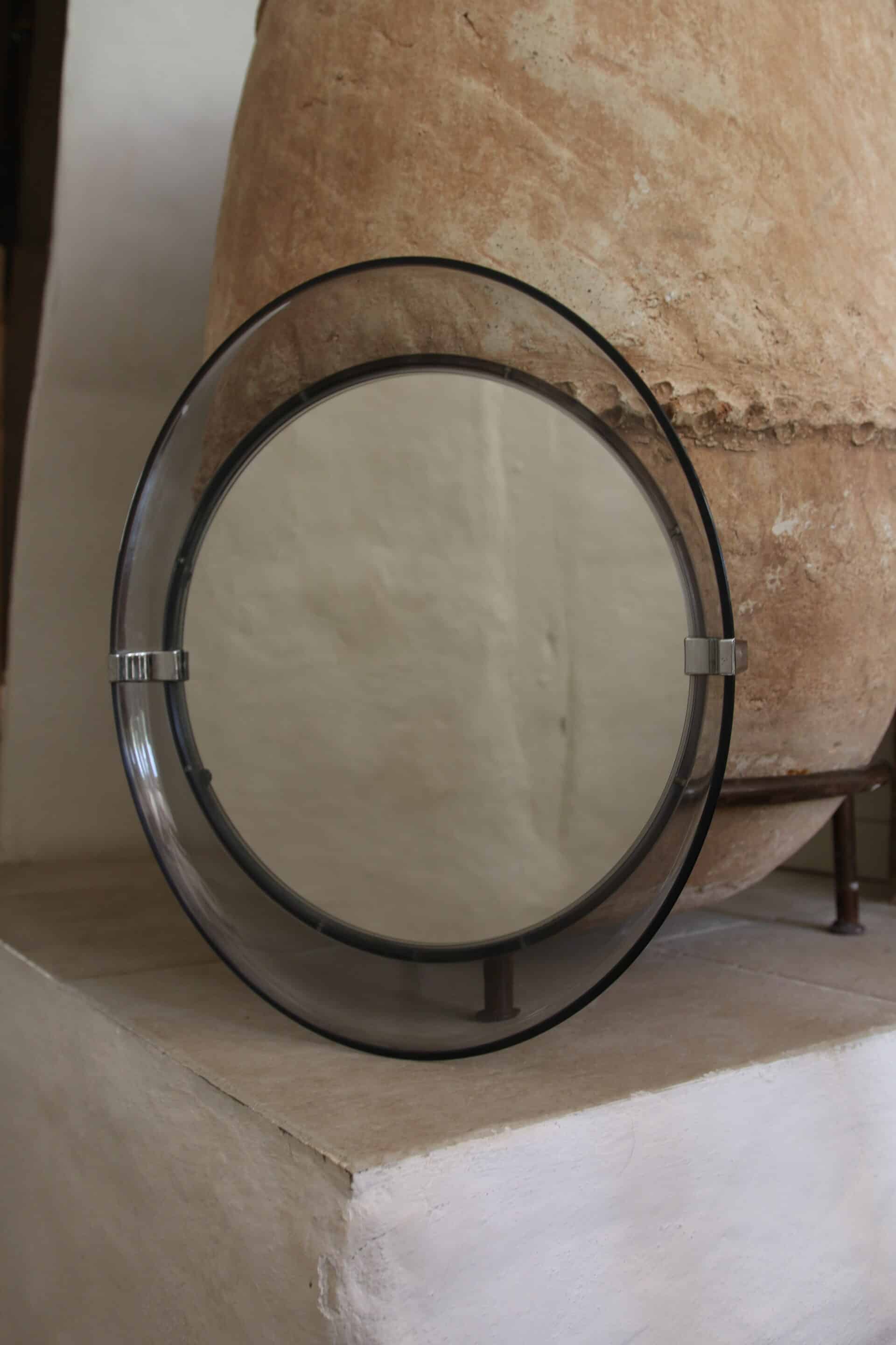 Miroir plexiglas fumé 1977