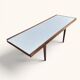 Vintage teak coffee table with a reversible top.