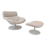 F518 Lounge Chair with Ottoman by Geoffrey Harcourt for Artifort, 1970s
