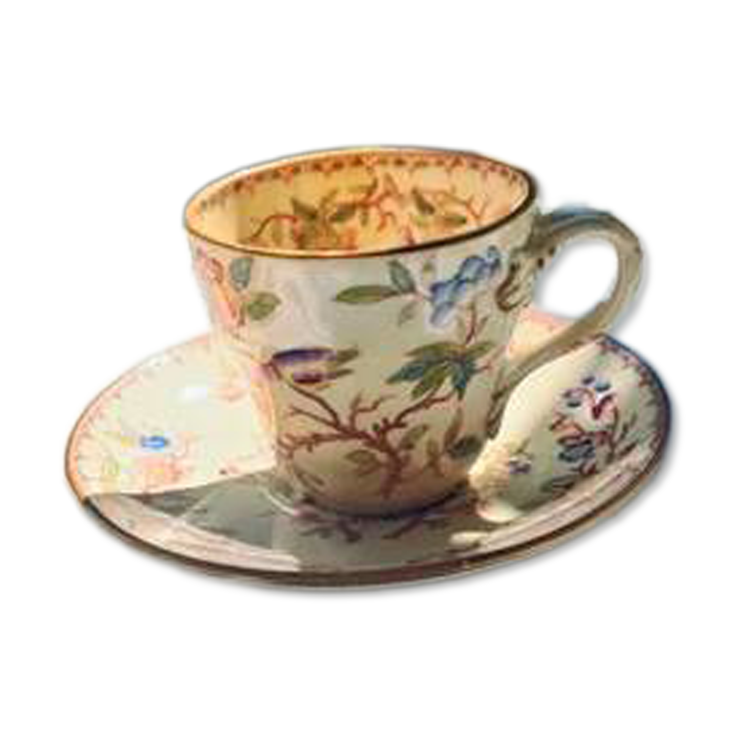 Tasse et soucoupe Sarreguemines Minton