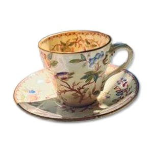Tasse et soucoupe Sarreguemines