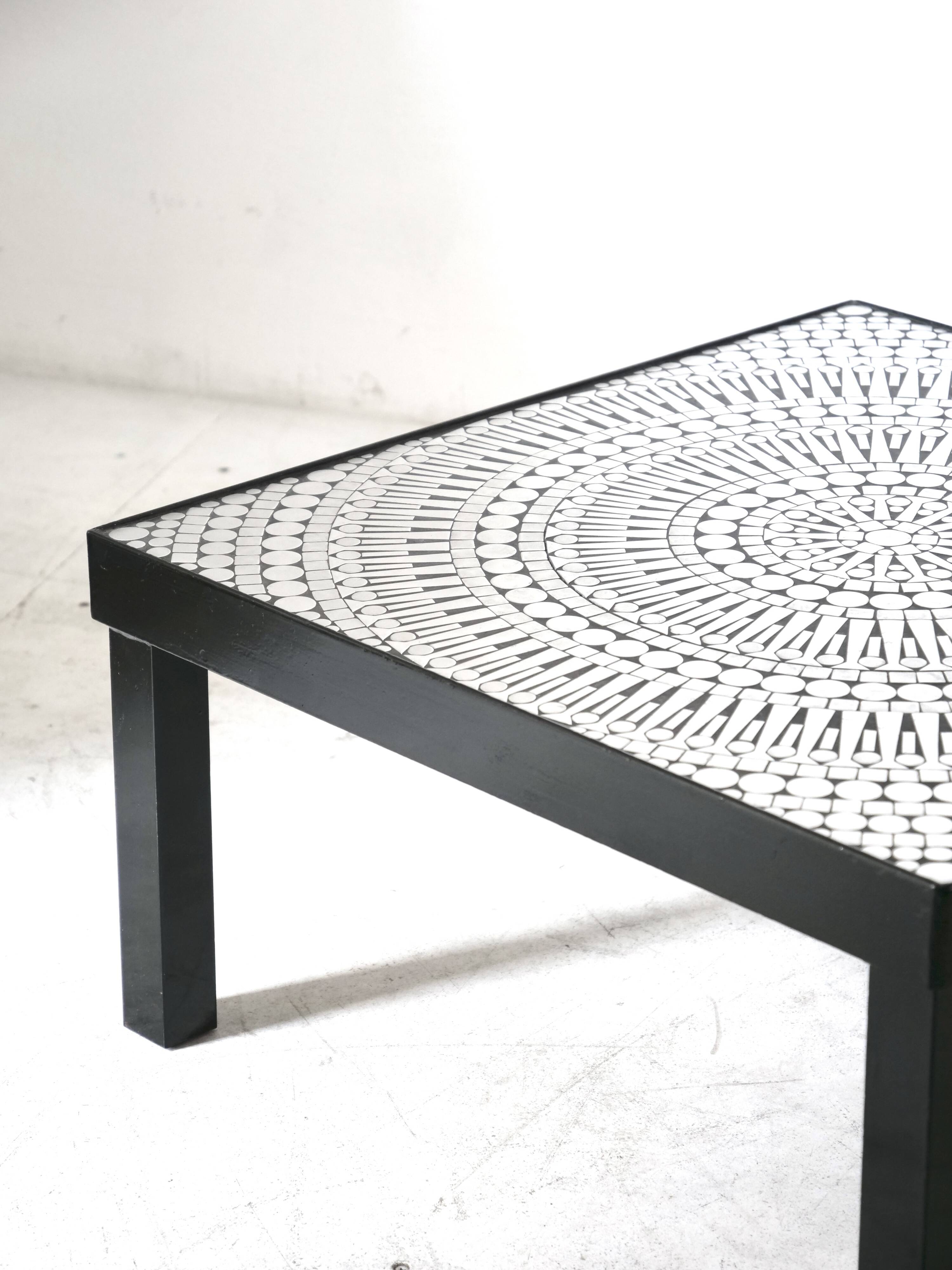 Coffee table by Raf Verjans, brutalist design, Belgium, 1970s