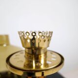 Hans-Agne Jakobsson Table Lamp Model B-102 in brass and glass, 1960s, Sweden