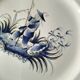 Assiette KG Lunéville décor pêcheur bleu