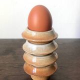 Set of 4 stoneware egg cups