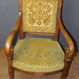 Pair of 19th century walnut restoration armchairs