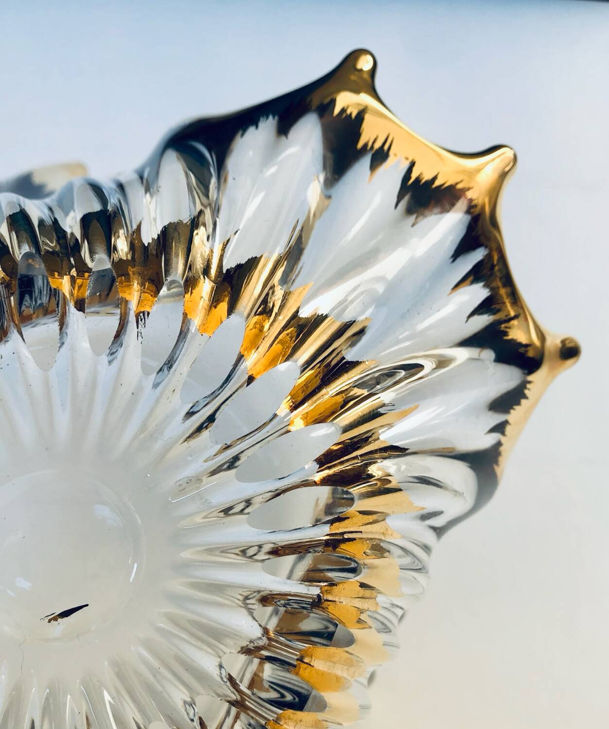 Bayel crystal bowl and gilding, 1950-60