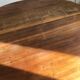 Foldable wooden round table