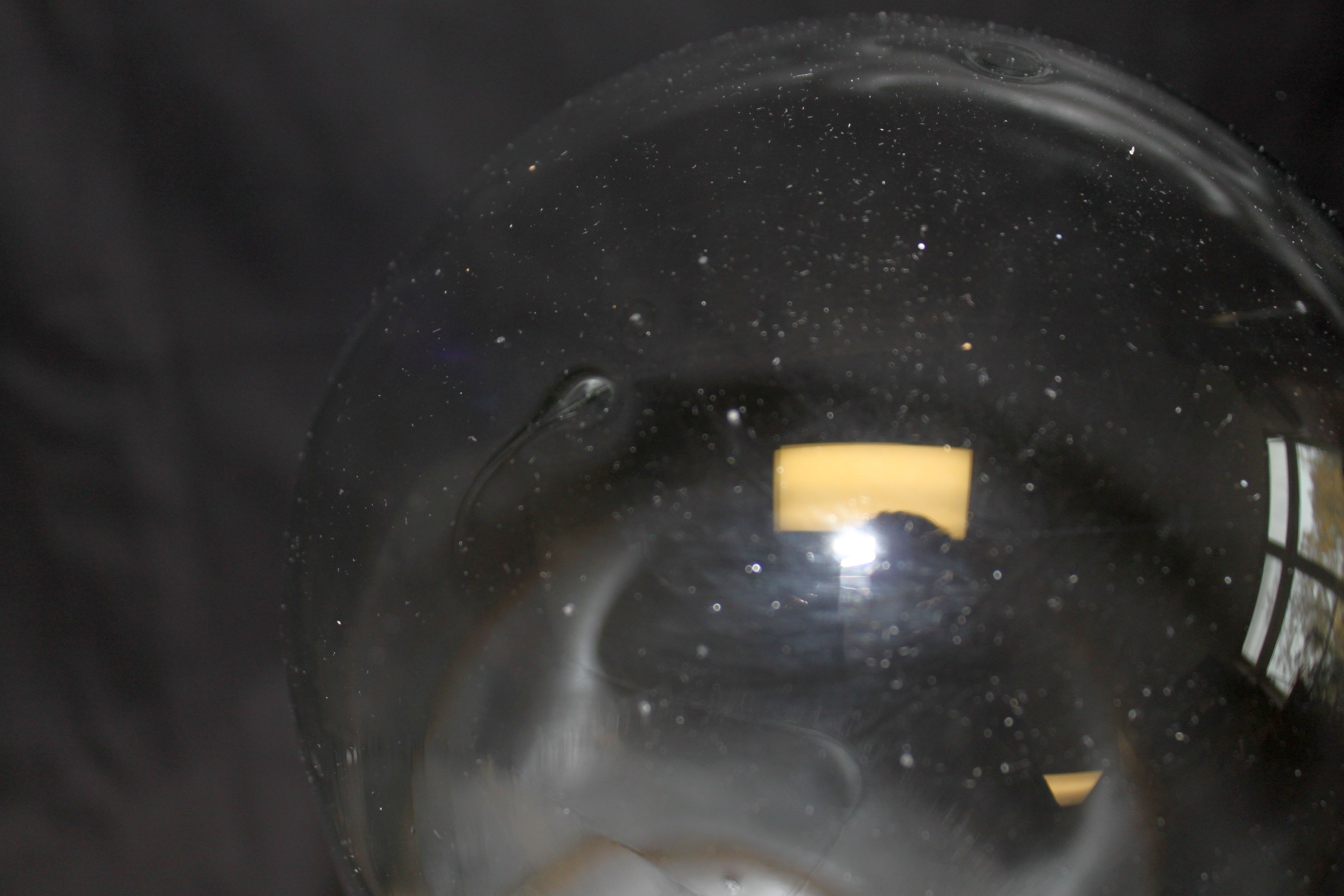 Globe in blown glass