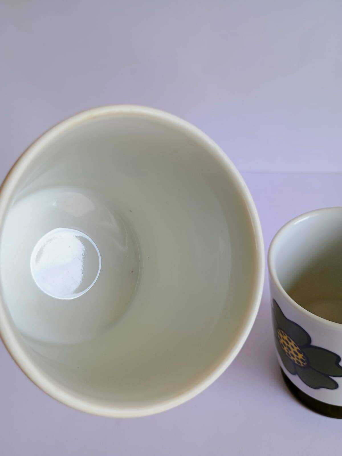 Two seventies flower mazagrans from the 70s