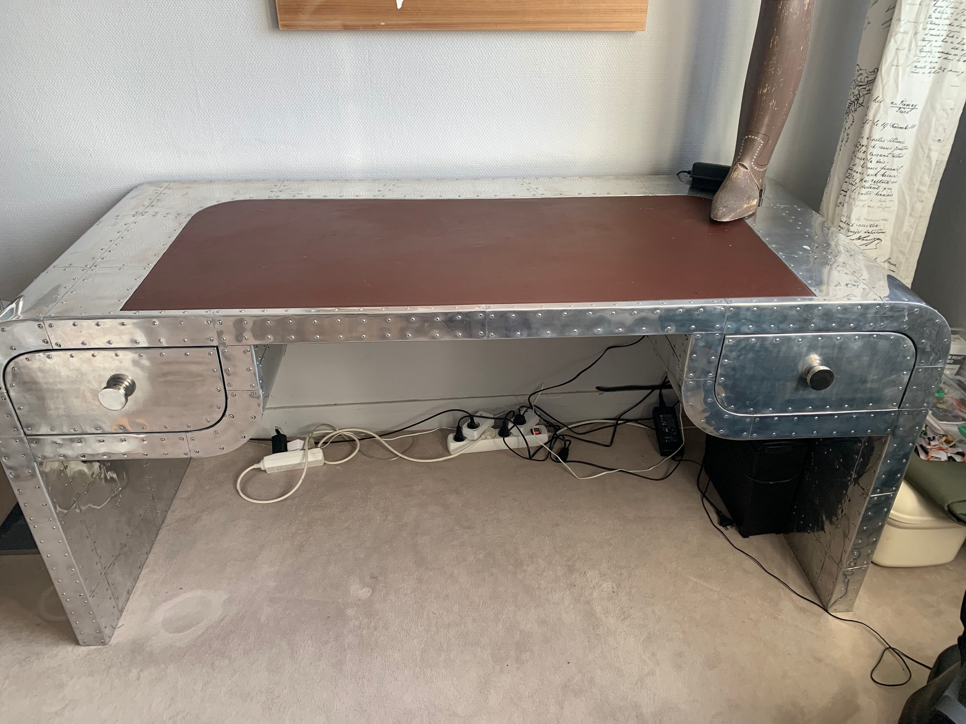 Rare silver desk aviator