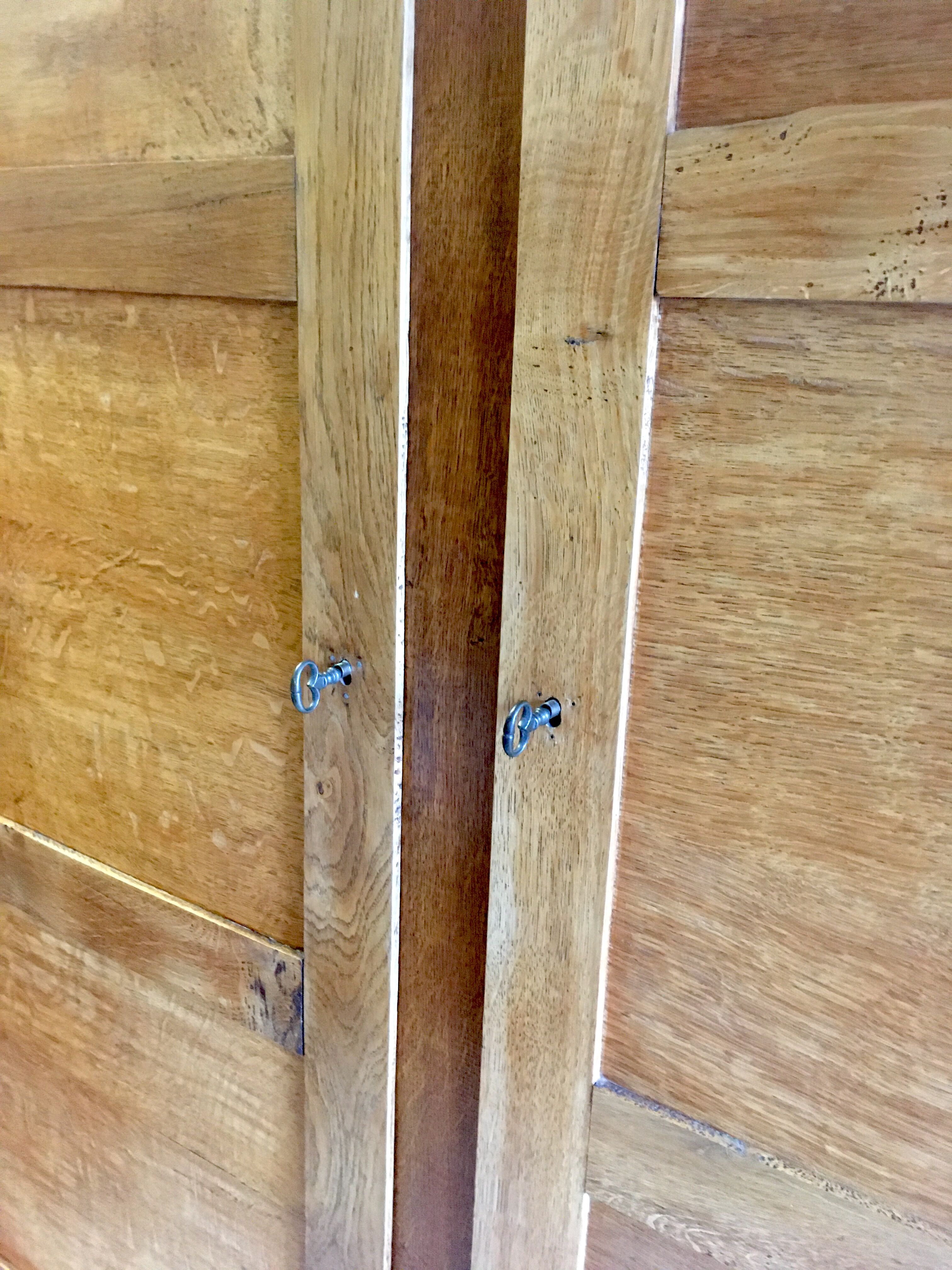 Solid oak cabinet by René Gabriel - 40/50s