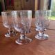 Set of 5 pink bubble glasses – Biot glassware – vintage** Pretty lo