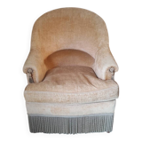 Velvet toadstool armchair