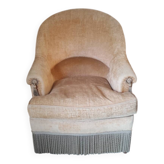 Velvet toadstool armchair