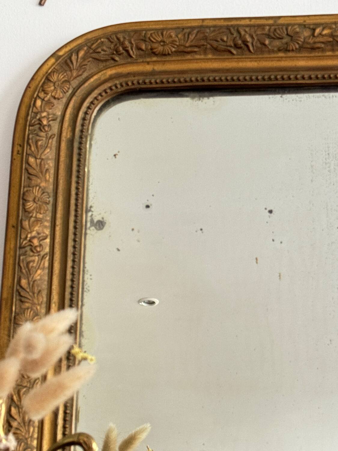 Antique Louis Philippe mirror 65 x 49cm