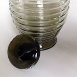 Art Deco Smoked Carafe