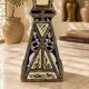 Handcrafted Moroccan Hanukkah menorah in glazed ceramic – Handmade – 30 × 30