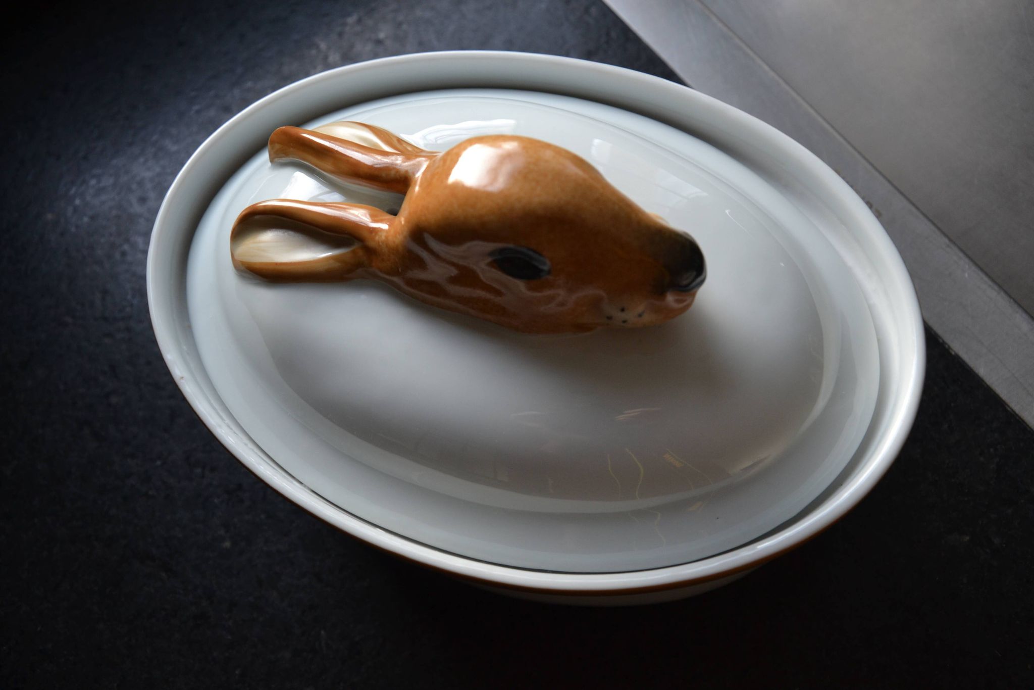 Paris Sologne porcelain terrine dish, Ferrand creation