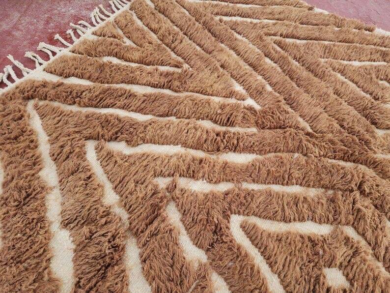 Traditional handmade beni ourain rug size 150 x 250 cm