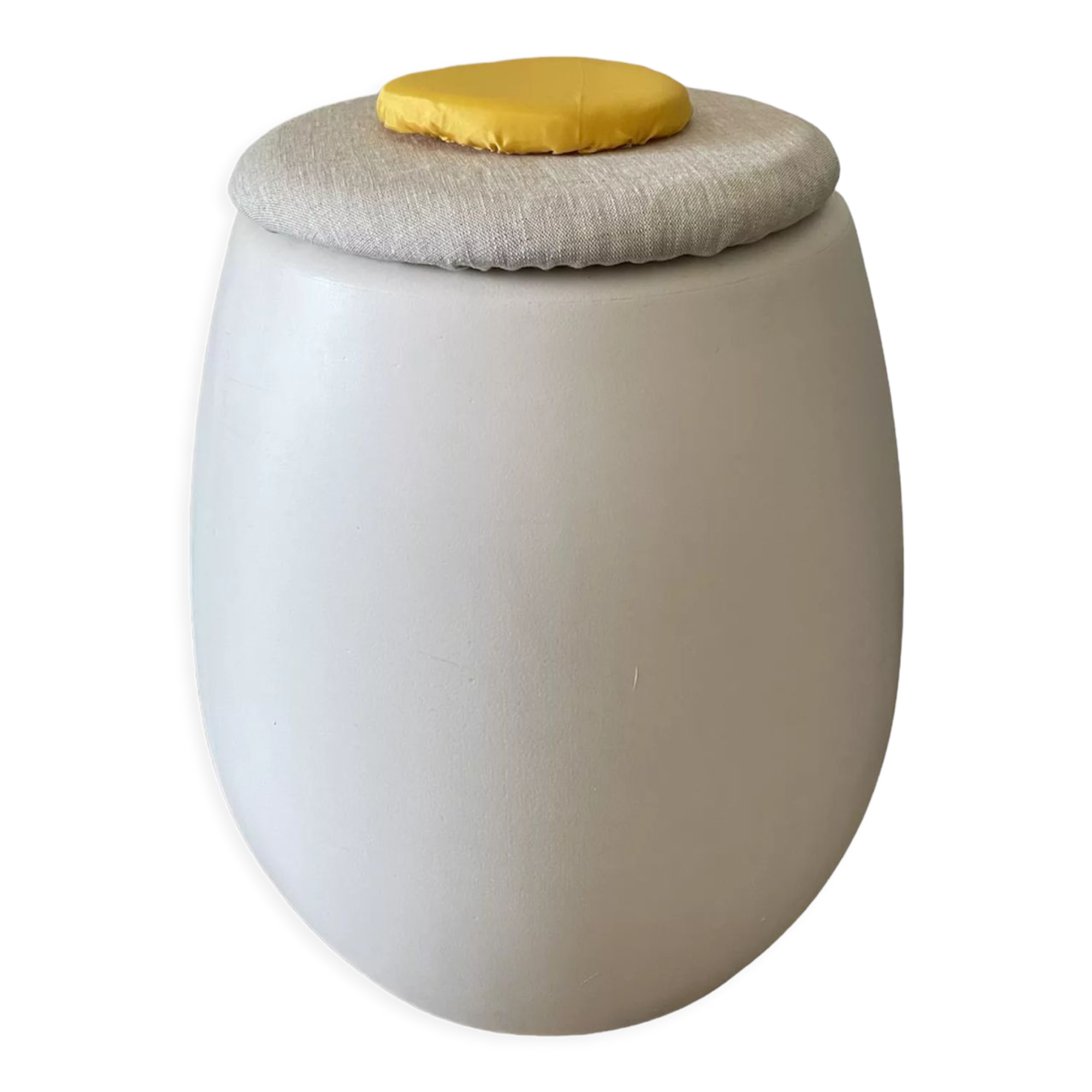 Allibert chest stool molded plastic egg design