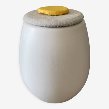 Allibert chest stool molded plastic egg design