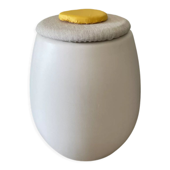 Allibert chest stool molded plastic egg design