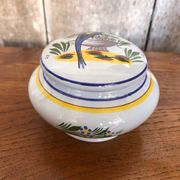 Old quimper henriot ceramic jewelry box decor vintage flowers