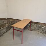 Bureau double deux places d'écolier 1970