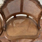 pair of Napoleon III Louis XVI style office chairs