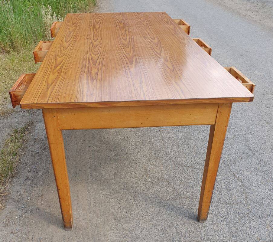 Community table with 6 drawers 2.32 m