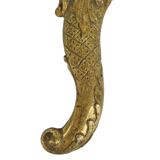 Old Gold Hand Mirror Make Up Mirror Classic Baroque Style