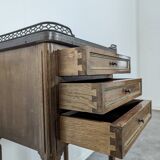 Louis XVI period mahogany bedside table