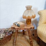 Brutalist style tripod milking stool